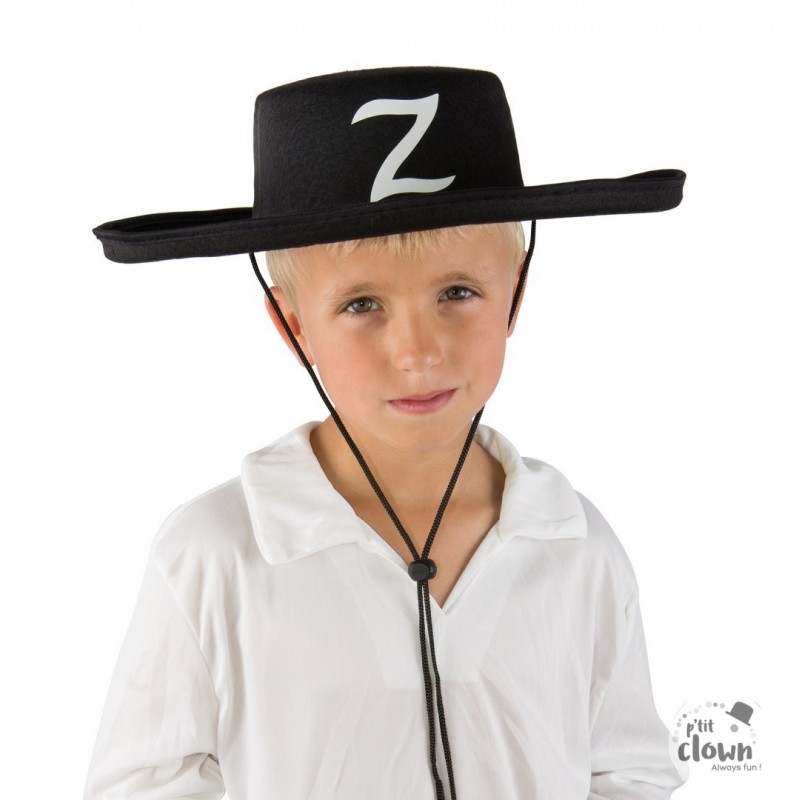 chapeau feutre Z enfant noir