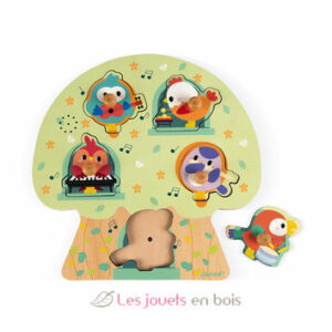 PUZZLE EN BOIS OISEAUX REF 07092