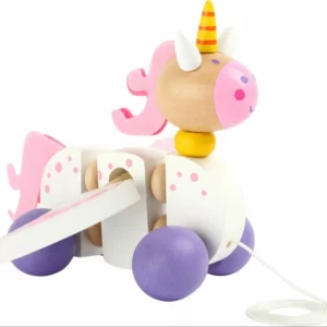 LICORNE A TIRER EN BOIS REF 10230