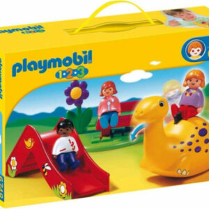 PLAYMOBIL 1.2.3. ENFANTS ET AIRE DE JEUX REF 6748