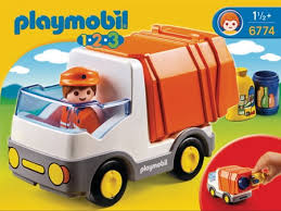 PLAYMOBIL 1.2.3. CAMION POUBELLE REF 6774