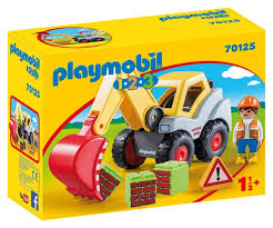 PLAYMOBIL 1.2.3. PELLETEUSE REF 70125