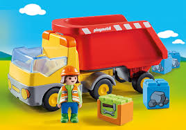 PLAYMOBIL 1.2.3.  LE CAMION BENNE REF 70126