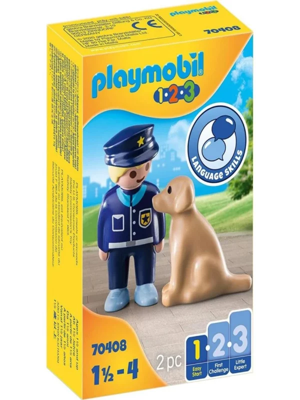 PLAYMOBIL 1.2.3. POLICIER REF 70408