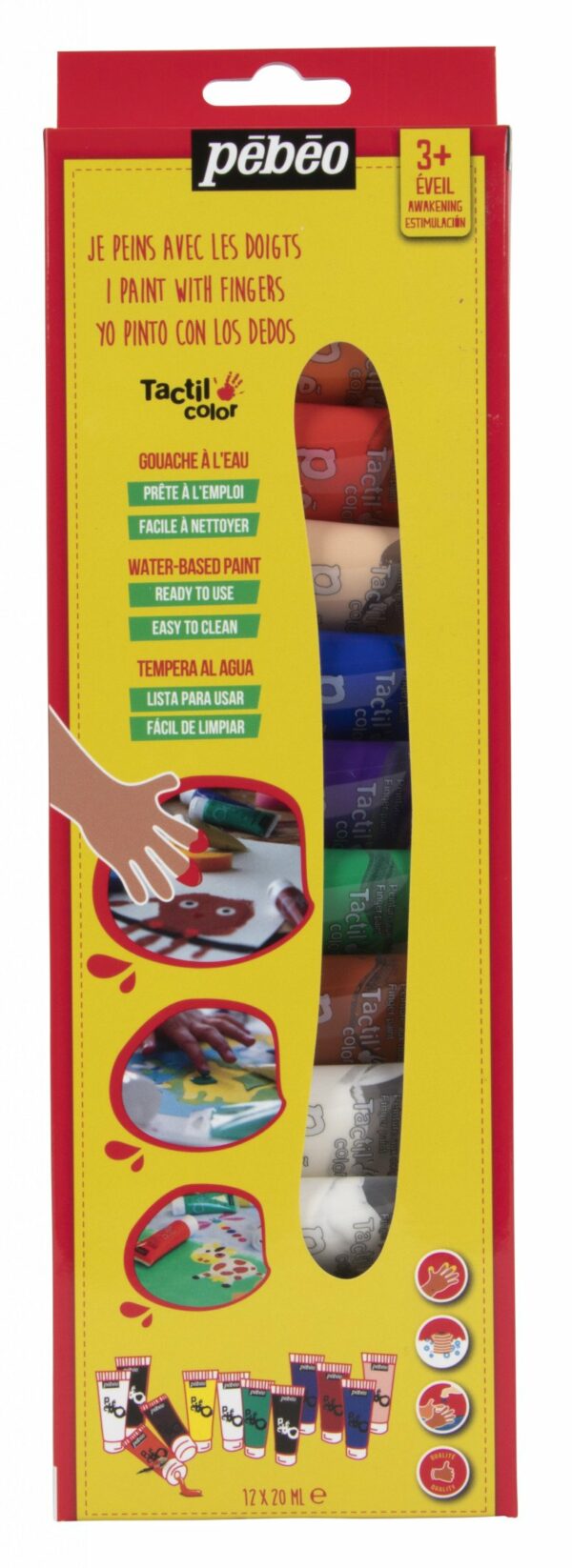 SET PEINTURE GOUACHE AUX DOIGTS REF 636803