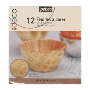 PEBEO LOT DE 12 FEUILLES A DORER REF 094216