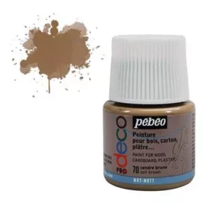 PEBEO PEINTURE DECO ACRYLIQUE CENDRE BRUNE REF 204070