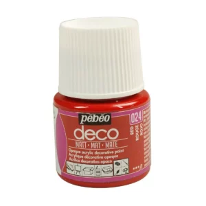 PEBEO PEINTURE DECO ACRYLIQUE ROUGE REF 204024