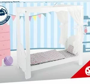 LIT BALDAQUIN DE POUPEE EN BOIS REF 12023