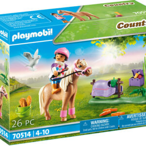 PLAYMOBIL COUNTRY CAVALIERE ET PONEY ISLANDAIS REF 70514