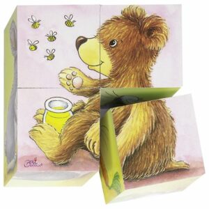 PUZZLE DE CUBES BEBES ANIMAUX REF 57056