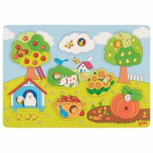 PUZZLE DANS LE JARDIN AVEC IMAGES CACHEES REF 57473