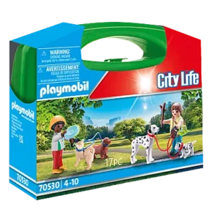 PLAYMOBIL CITY LIFE VALISETTE ENFANTS ET CHIENS REF 70530