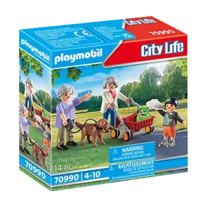 PLAYMOBIL CITY LIFE GRANDS-PARENTS AVEC PETIT-FILS REF 70990