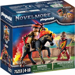 PLAYMOBIL NOVELMORE CHEVALIER BURNHAM RAIDER AVEC CHEVAL DE FEU REF 71213