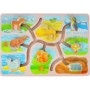 PUZZLE A POUSSER – QUI VIT OU REF 57750