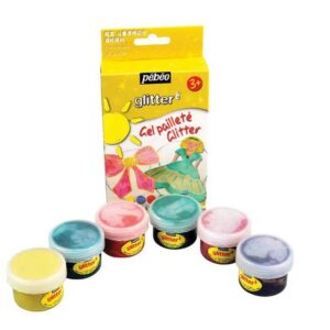 PEBEO KIT DE 6 POTS PAILLETTES REF 055640